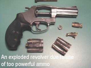 Colt Revolver Explodes